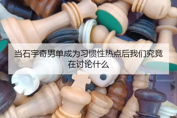 当石宇奇男单成为习惯性热点后我们究竟在讨论什么